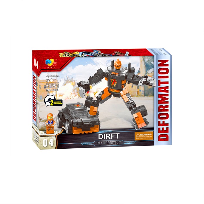 Transformer building block store robot